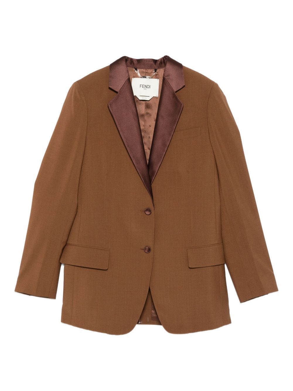 Fendi WOOL SINGLE-BREASTED JACKET Size M / US 6-8 / IT 42-44 - 1 Thumbnail