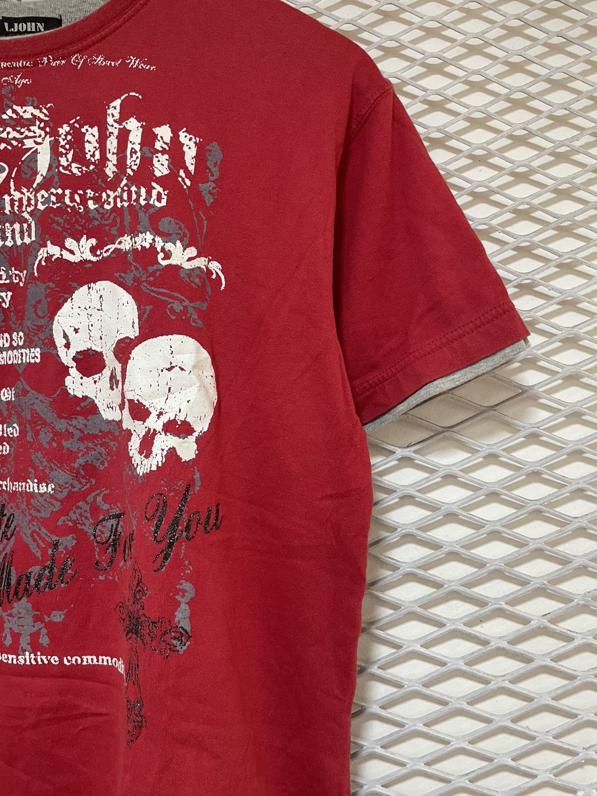 If Six Was Nine JAPANESE BRAND EJHON DOUBLE LAYER Y2K STYLE TSHIRT Size US M / EU 48-50 / 2 - 5 Thumbnail