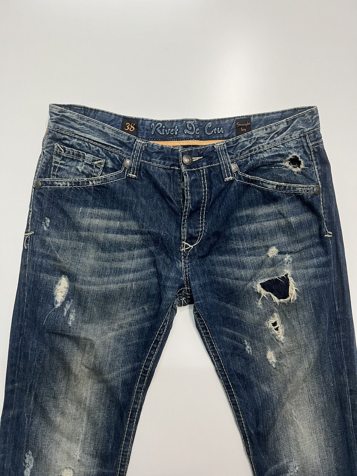 Japanese Brand × Vintage VINTAGE RIVET DE CRU JEANS SIZE 42 Size US 42 / EU 58 - 6 Thumbnail