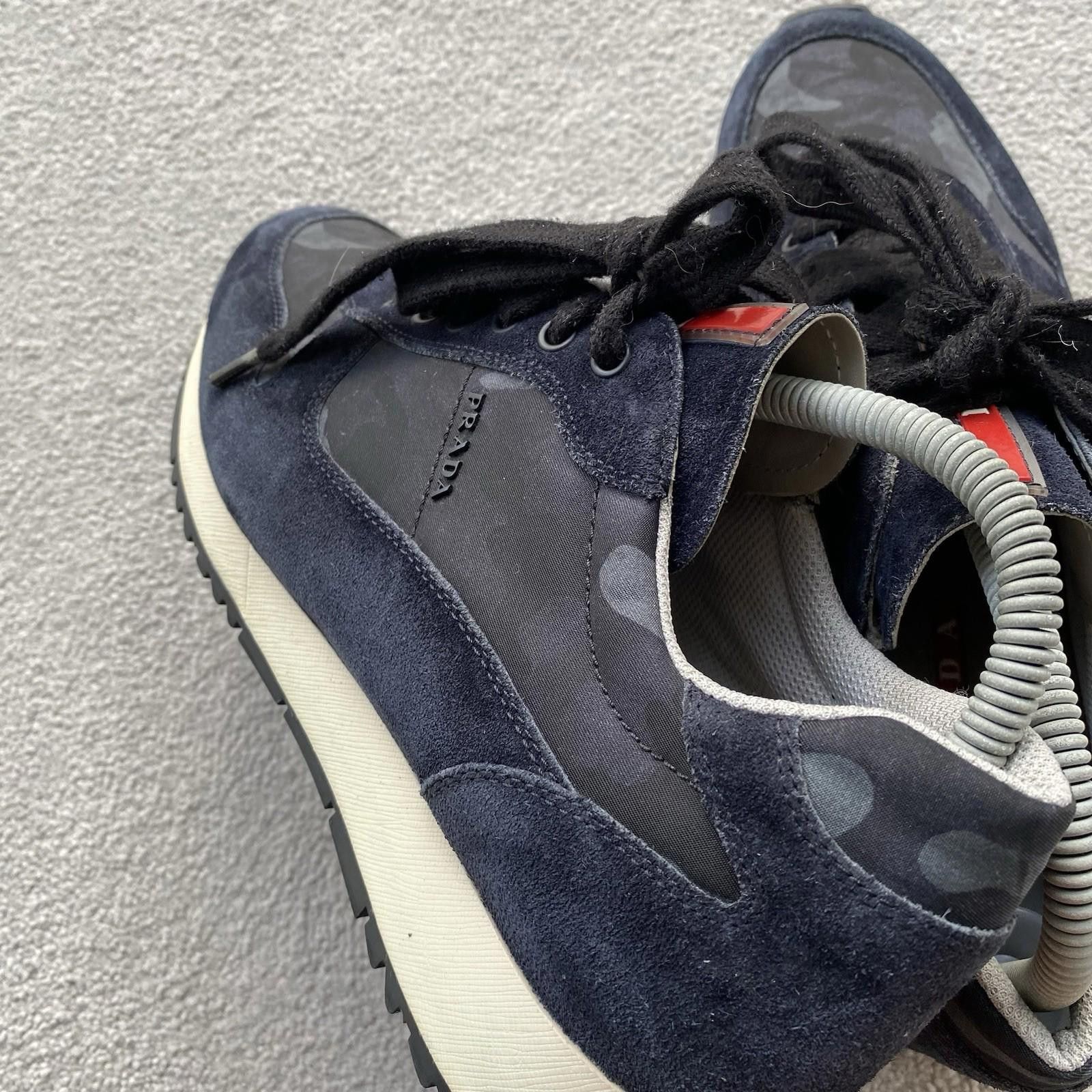 Prada Prada Women’s Navy Camo Trainers Size EU39 Size US 9 / IT 39 - 5 Thumbnail