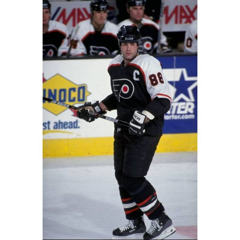 Philadelphia Flyers 90s STARTER jersey L blk 3rd hockey vtg