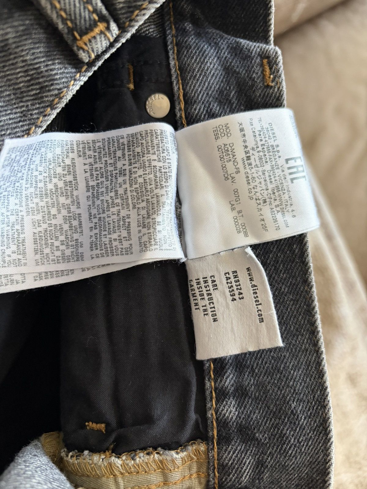 Diesel Diesel Black & Camo Strip Denim Size US 32 / EU 48 - 5 Thumbnail