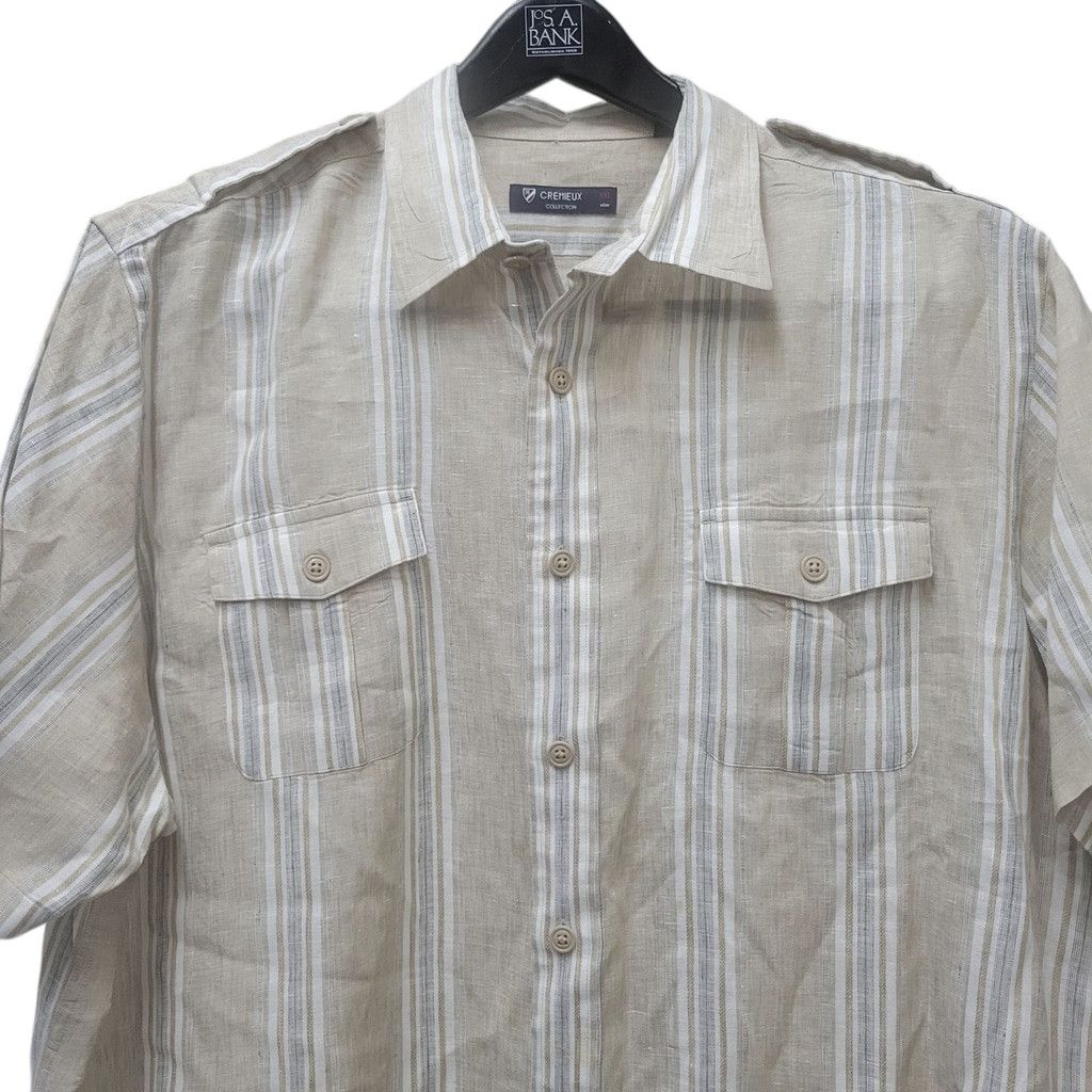 Daniel Cremieux Cremieux Collection 100% Linen Striped Size US XXL / EU 58 / 5 - 3 Thumbnail