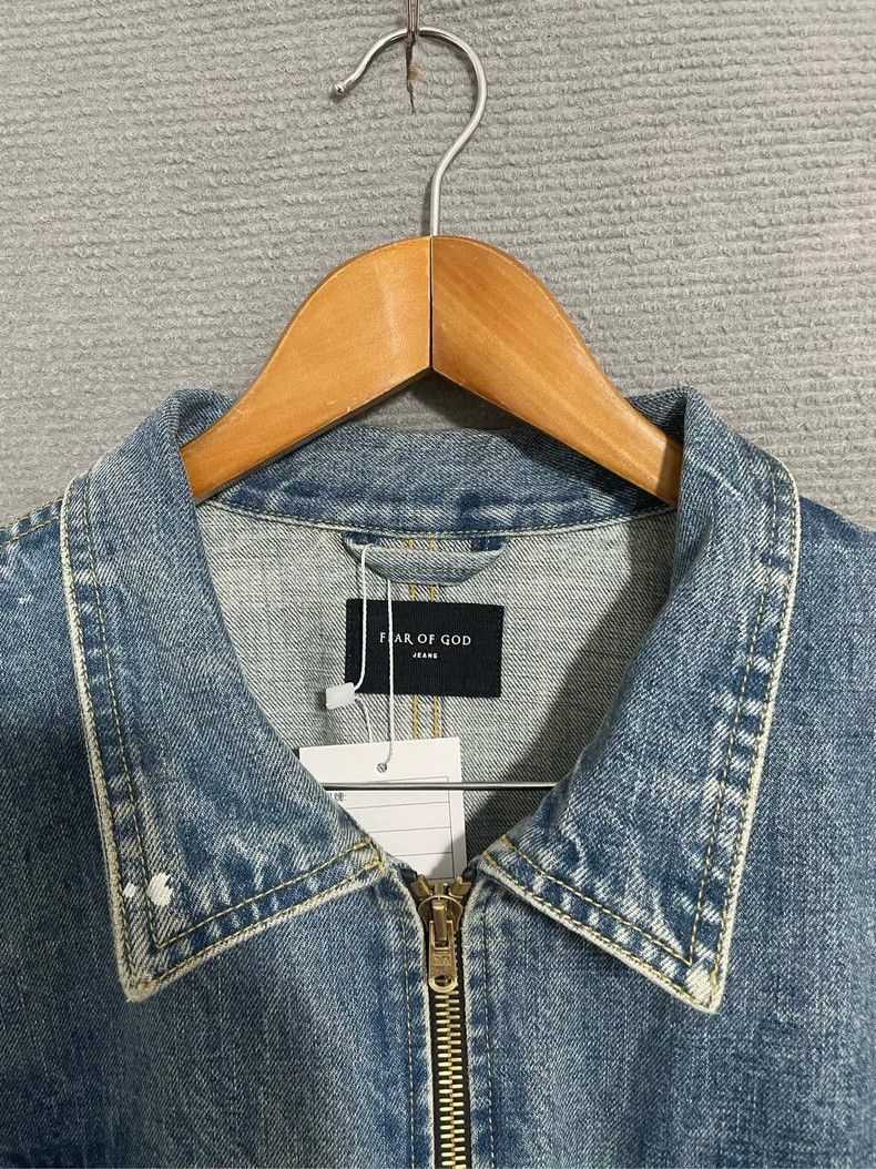 Fear of God Fear of God Season 5 denim splashed ink jacket Size US XL / EU 56 / 4 - 2 Thumbnail
