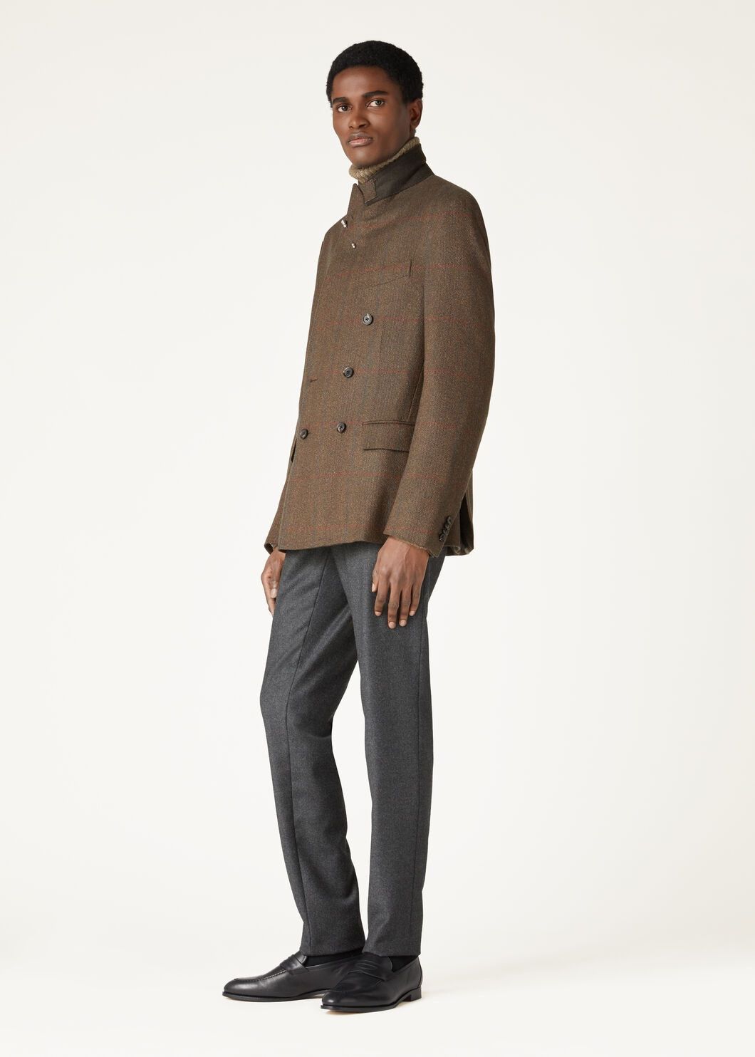 Loro Piana o1w1db10825 FAO6575 Milano Jacket in Brown Size US XL / EU 56 / 4 - 2 Thumbnail