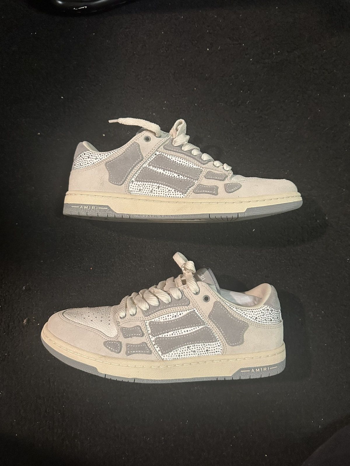 Amiri Men's Skel Low Suede Crystal-Embellished Sneakers Size US 10 / EU 43 - 2 Thumbnail