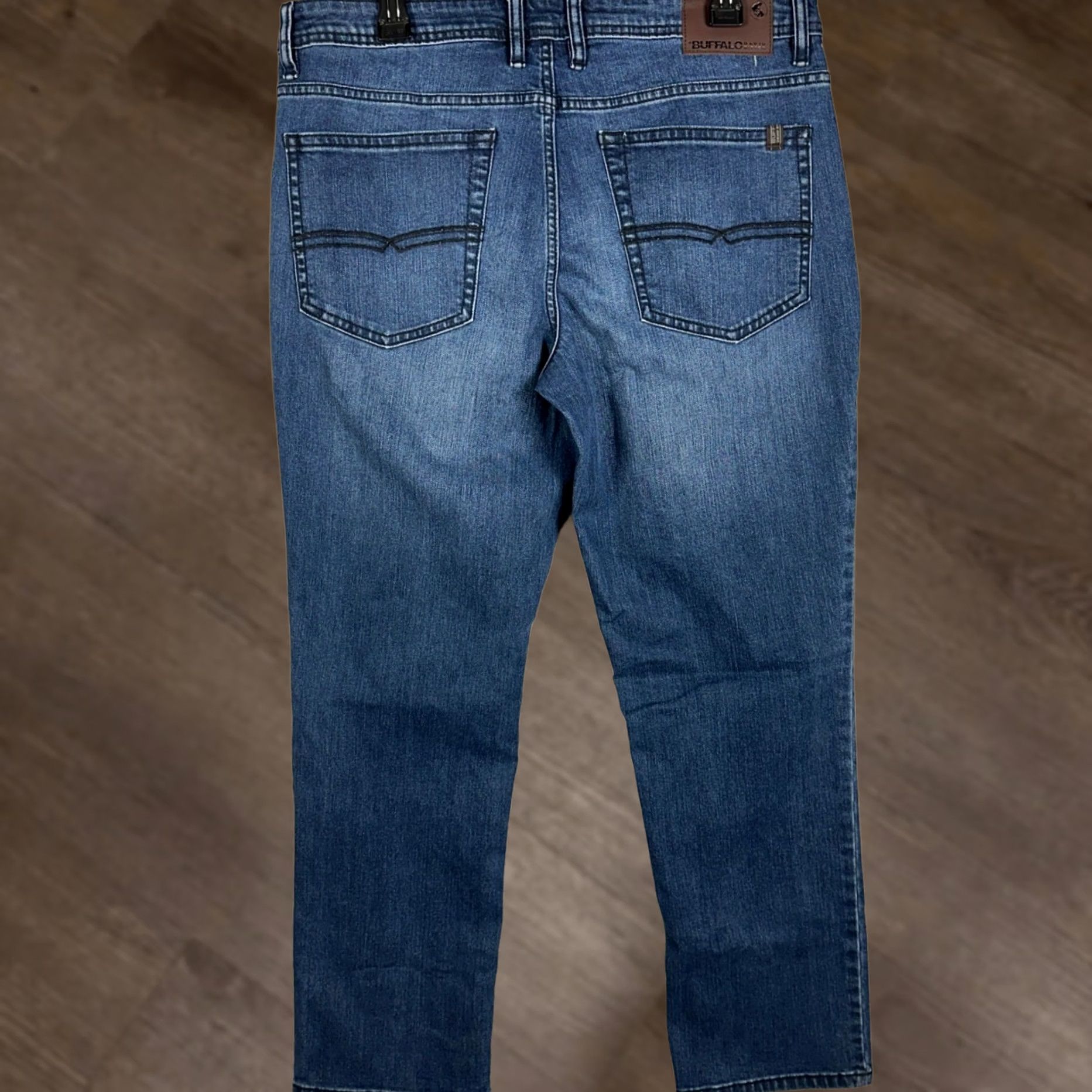 Buffalo David Bitton Buffalo David Bitton Jackson Jeans Men 34X29 Blue Slim Straight Distressed Denim Size US 34 / EU 50 - 1 Thumbnail