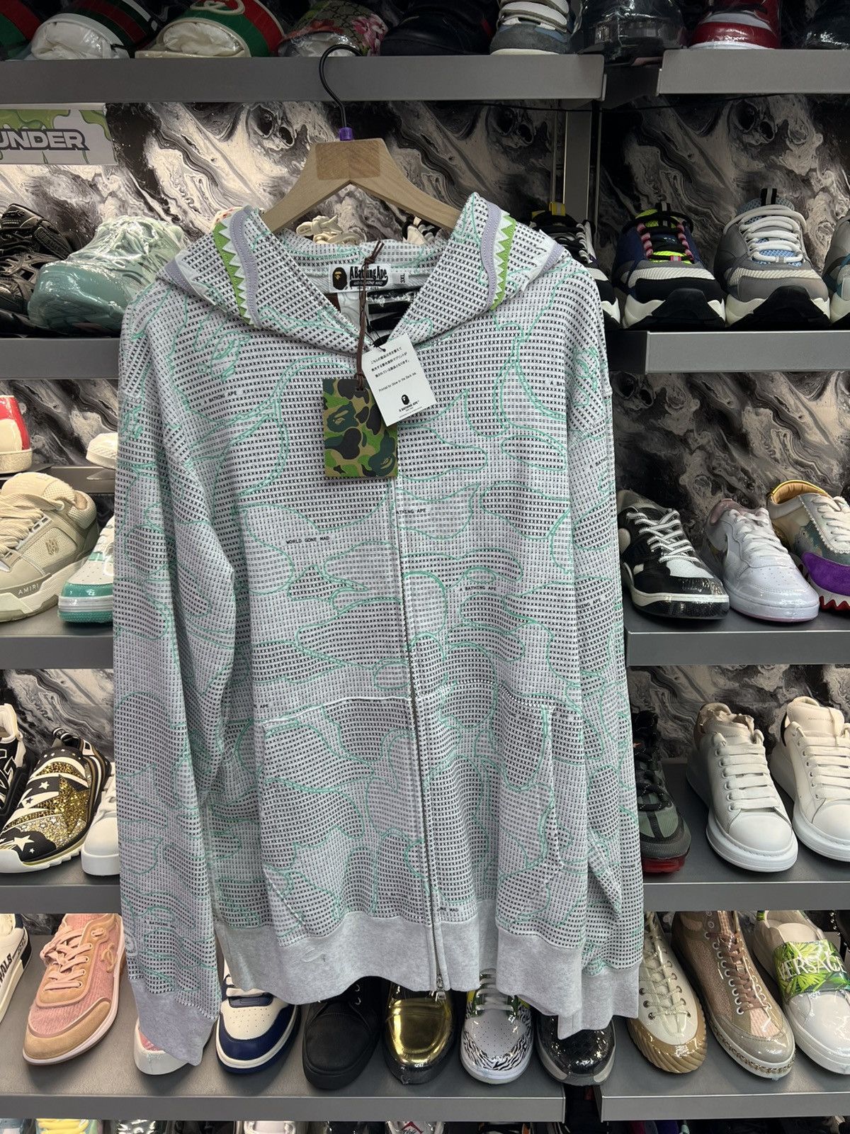 Bape Bape Shark Full Zip Up Hoodie Size US XXL / EU 58 / 5 - 1 Thumbnail