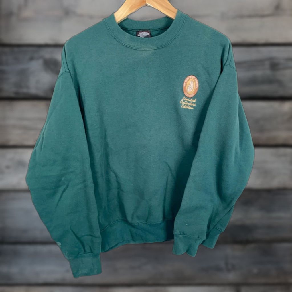 Vintage Faded Y2K Boy Scouts of America Sweatshirt Adult XL Dark Green 2000 USA Made Size US XL / EU 56 / 4 - 1 Thumbnail