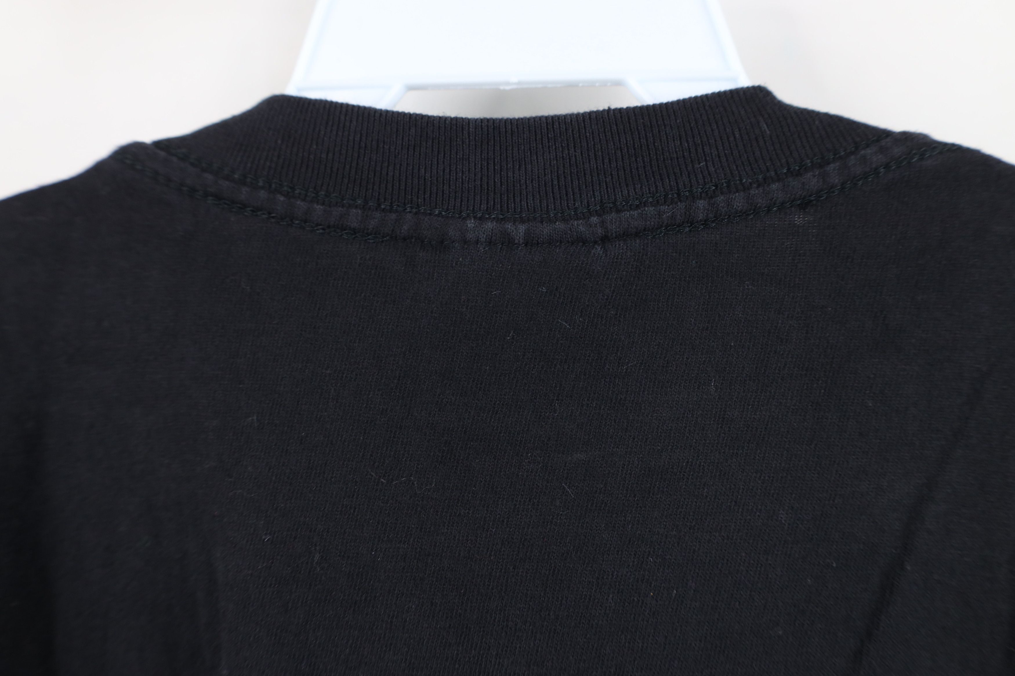 Vintage Vintage 90s Y2K Streetwear Faded Blank Cotton T-Shirt Black Size US L / EU 52-54 / 3 - 9 Thumbnail