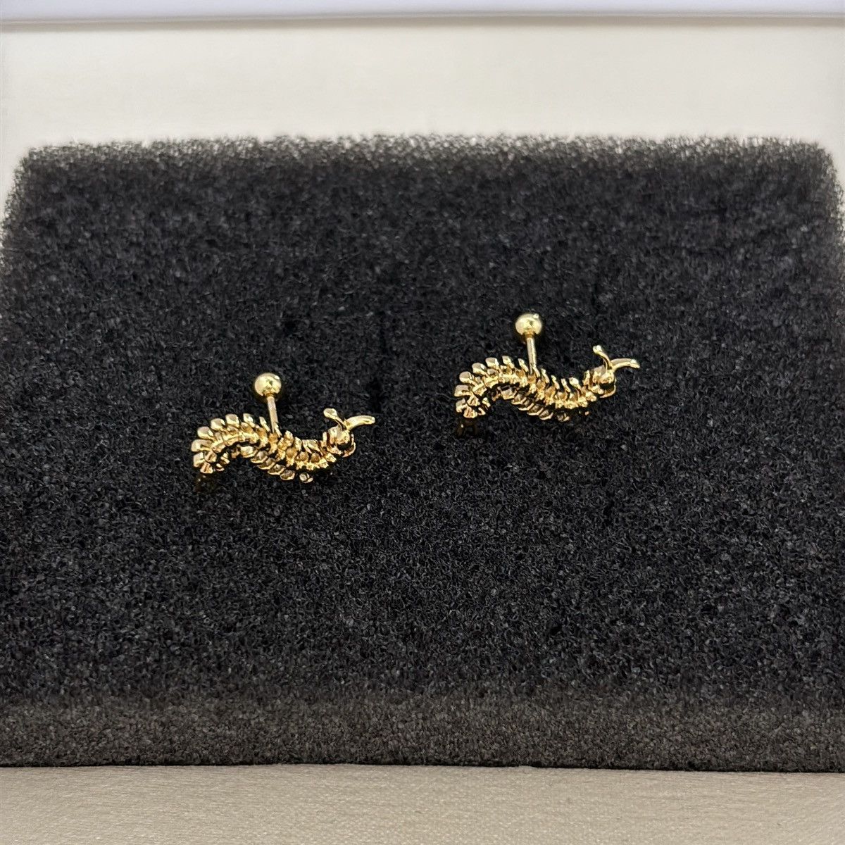 Other Centipede Stud Earrings for Men Women Punk Hip Hop Unisex Size ONE SIZE - 3 Thumbnail