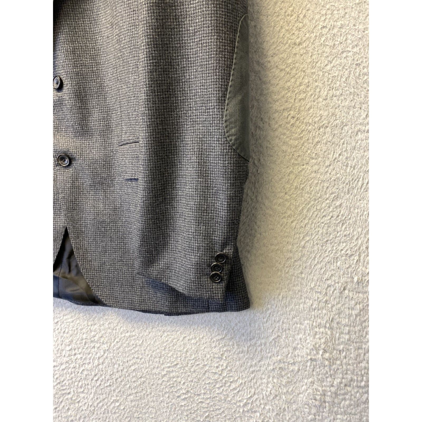 Hugo Boss VINTAGE HUGO BOSS Blazer Single-Breasted Men’s 40 R Gray Wool 2-Button Front 3-Button Sleeve Notch Lapel Size 40 Mens Size 40R - 2 Thumbnail