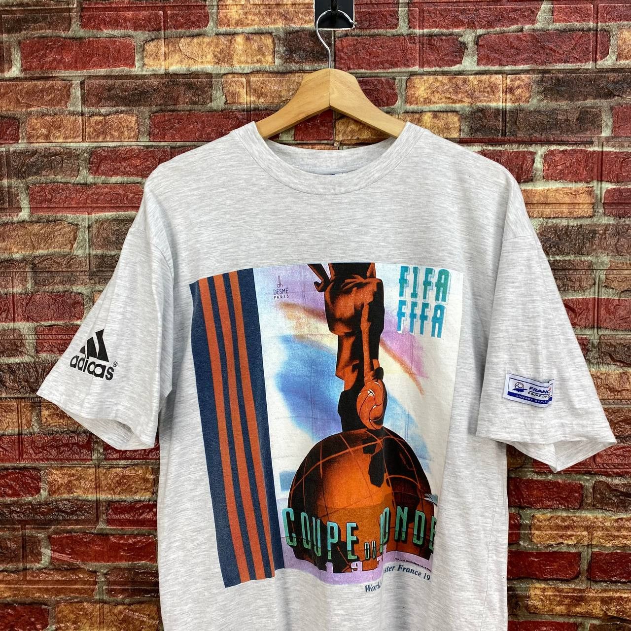 Adidas VINTAGE ADIDAS World cup poster 1938 history by adidas Size US M / EU 48-50 / 2 - 2 Thumbnail