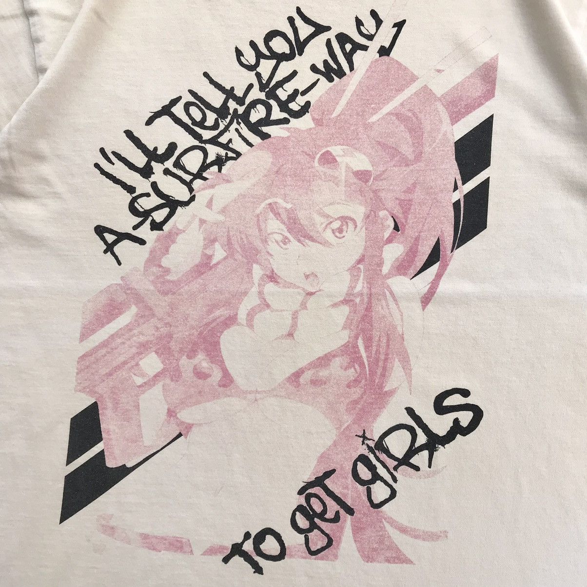 Japanese Brand 2000's Anime Gurren Lagann - Waifu Yoko / Distress T-Shirt Size US M / EU 48-50 / 2 - 5 Thumbnail