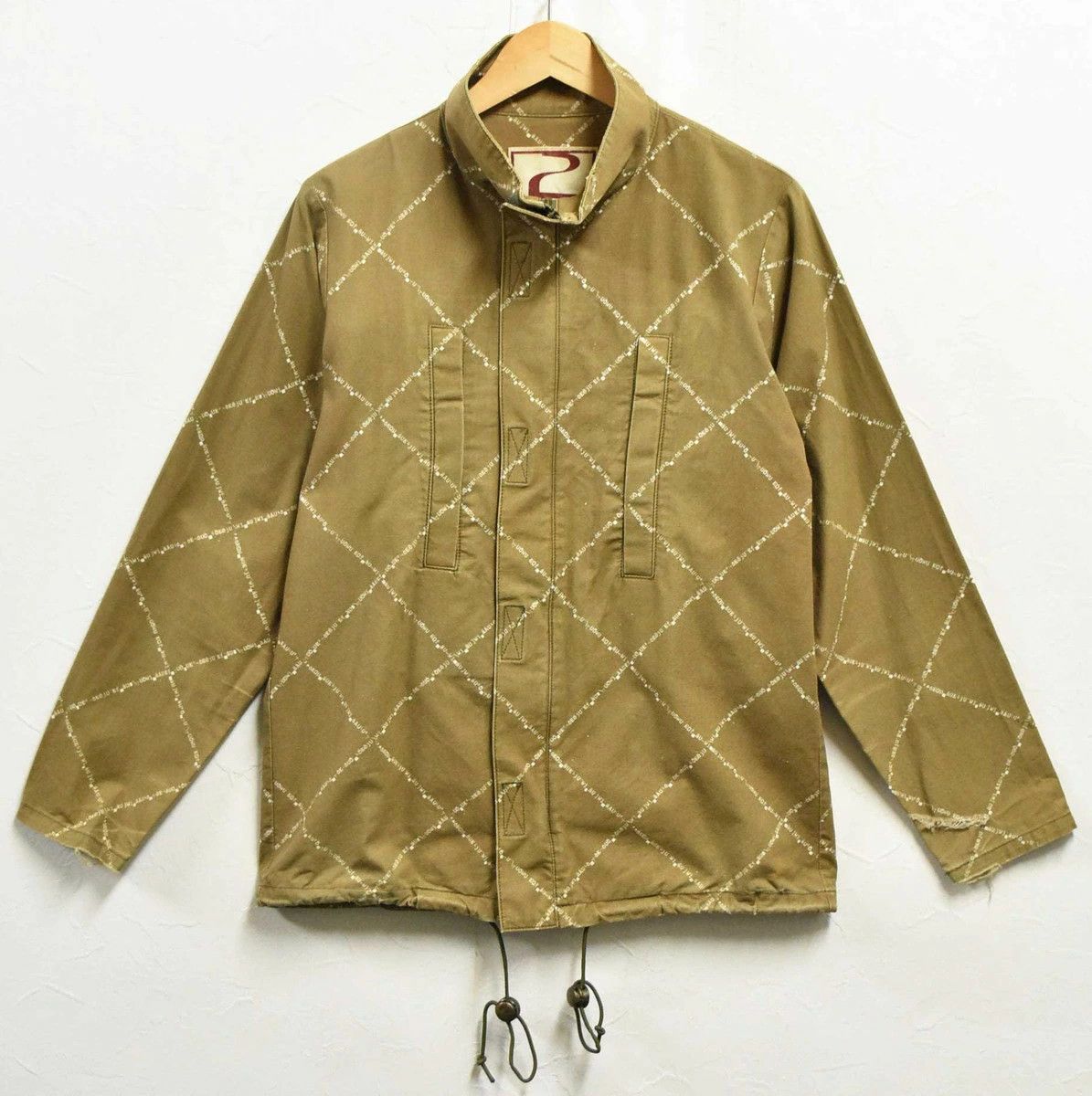 Beauty Beast BEAUTY BEAST Stand Collar Cotton Jacket Khaki S Size US S / EU 44-46 / 1 - 1 Thumbnail
