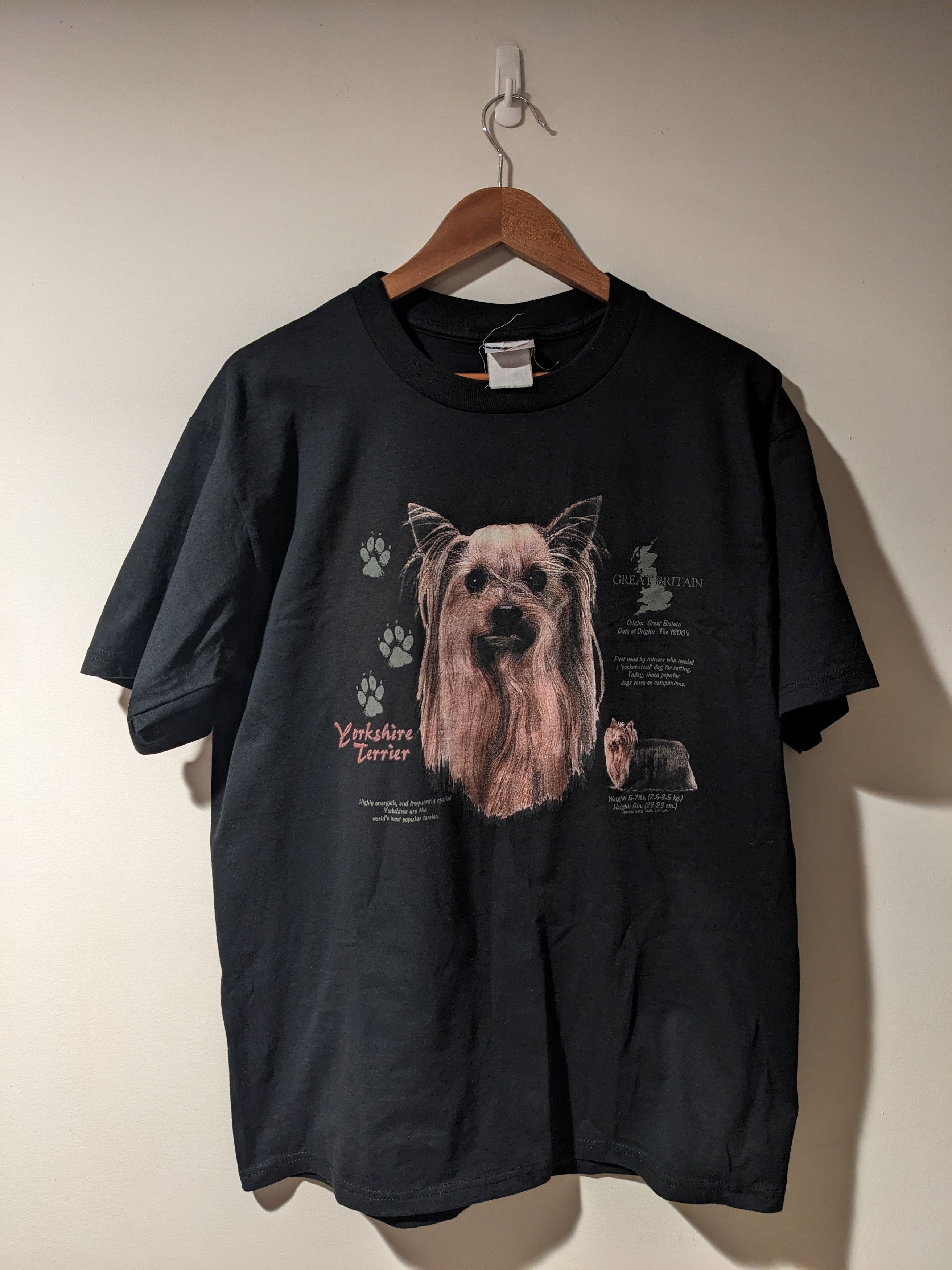 Vintage Vintage 90s Yorkshire Terrier Dog Animal Nature T-Shirt Size US L / EU 52-54 / 3 - 1 Thumbnail
