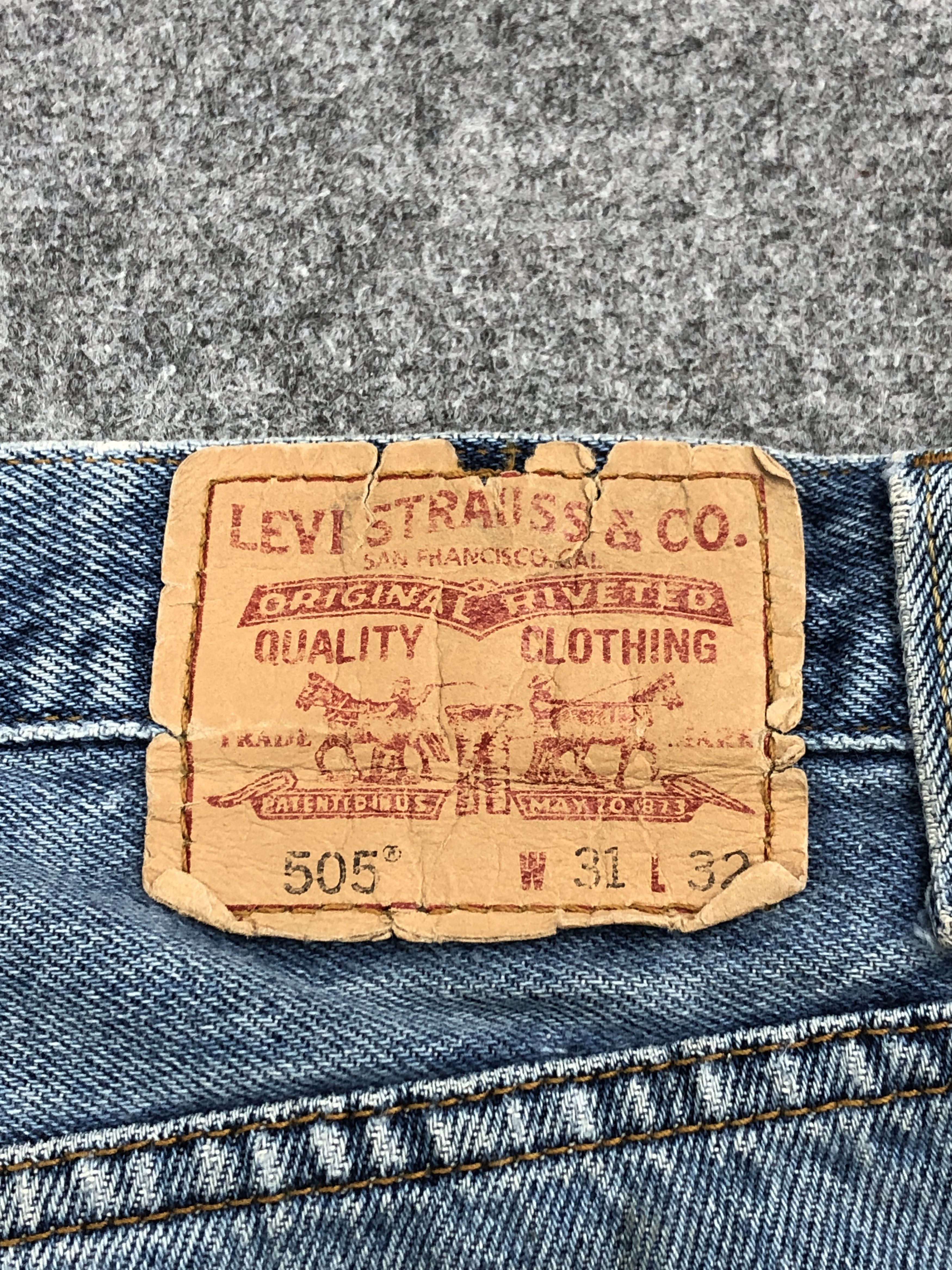 Vintage Levis 501 Faded Blue Jeans