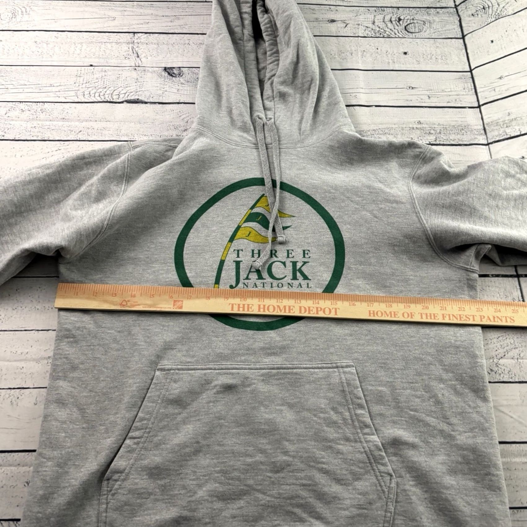 Port & Company Nike Three Jack National Golf Pullover Hoodie Sweatshirt Mens L Gray Nicklaus Port & Company Fleece Regular Hoodie Golf Winter Spring Fall Size US L / EU 52-54 / 3 - 3 Thumbnail