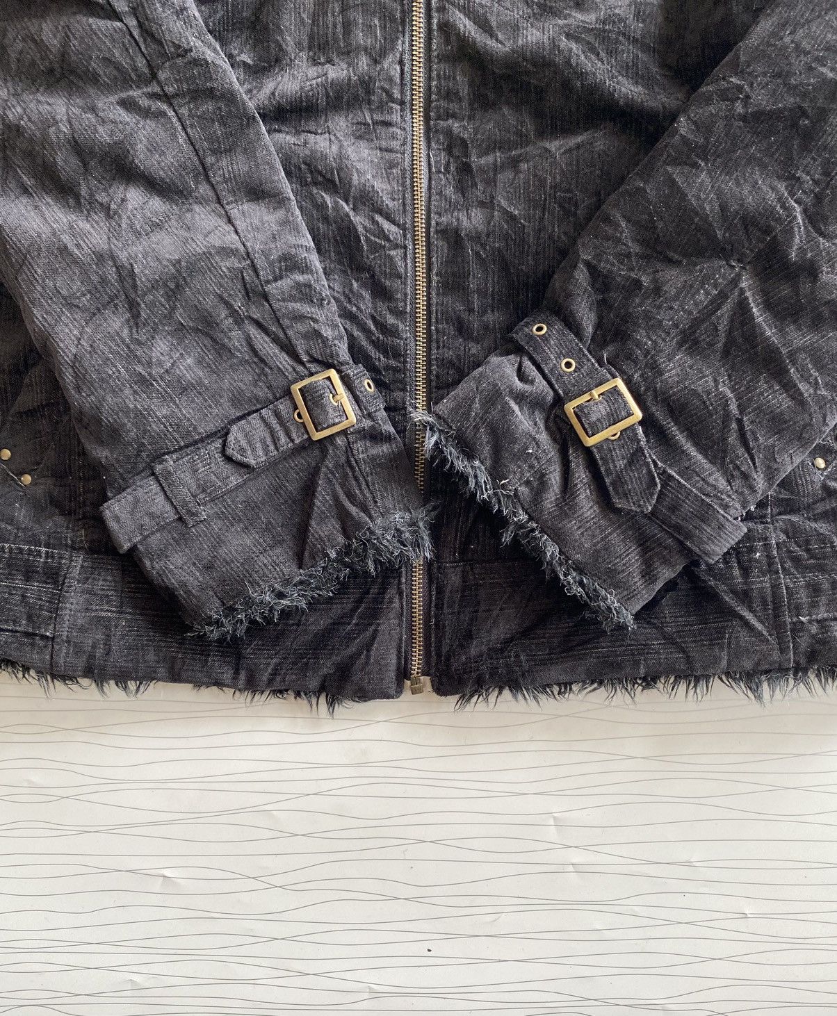 14th Addiction JAPANESE SMITH’S FUR JACKET MULTI ZIPPER GHOTIC PUNK Size US L / EU 52-54 / 3 - 7 Thumbnail