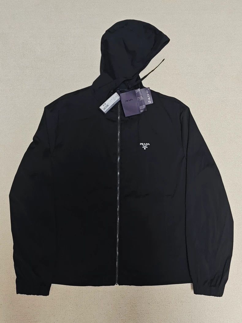 Prada PradaLogo printed zipper hooded jacket 2503-Nextarrow Size US M / EU 48-50 / 2 - 1 Thumbnail