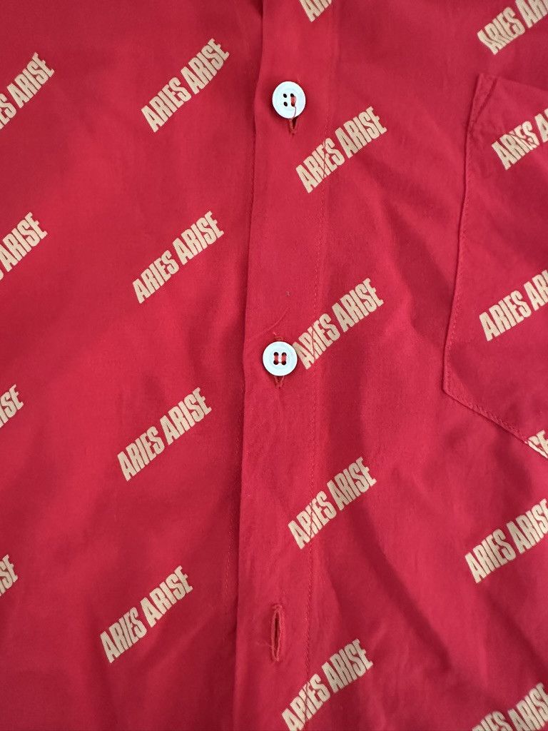 Aries Aries Arise All-Over Logo Red Bowling Shirt Size US S / EU 44-46 / 1 - 3 Thumbnail