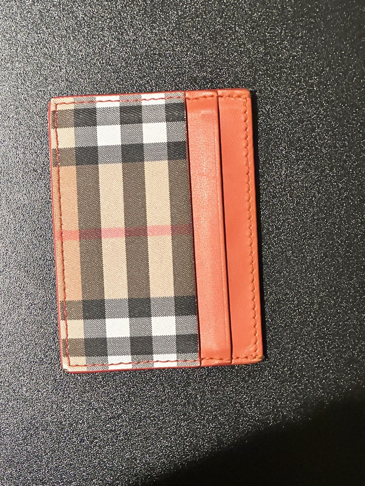 image of Burberry Cardholder in Orange, Men's