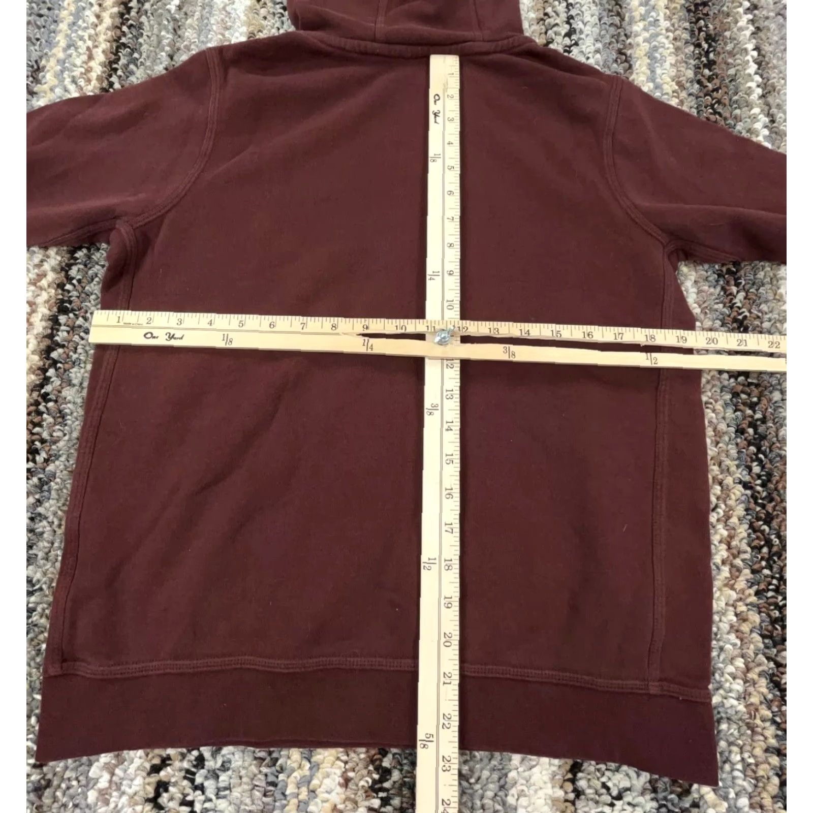 Nike Nike Hoodie Women XL Maroon Red Sweatshirt Pullover Hooded Swoosh Logo All Seasons Casual Activewear Pockets Regular Fit Long Sleeve Knit Size XL / US 12-14 / IT 48-50 - 6 Thumbnail