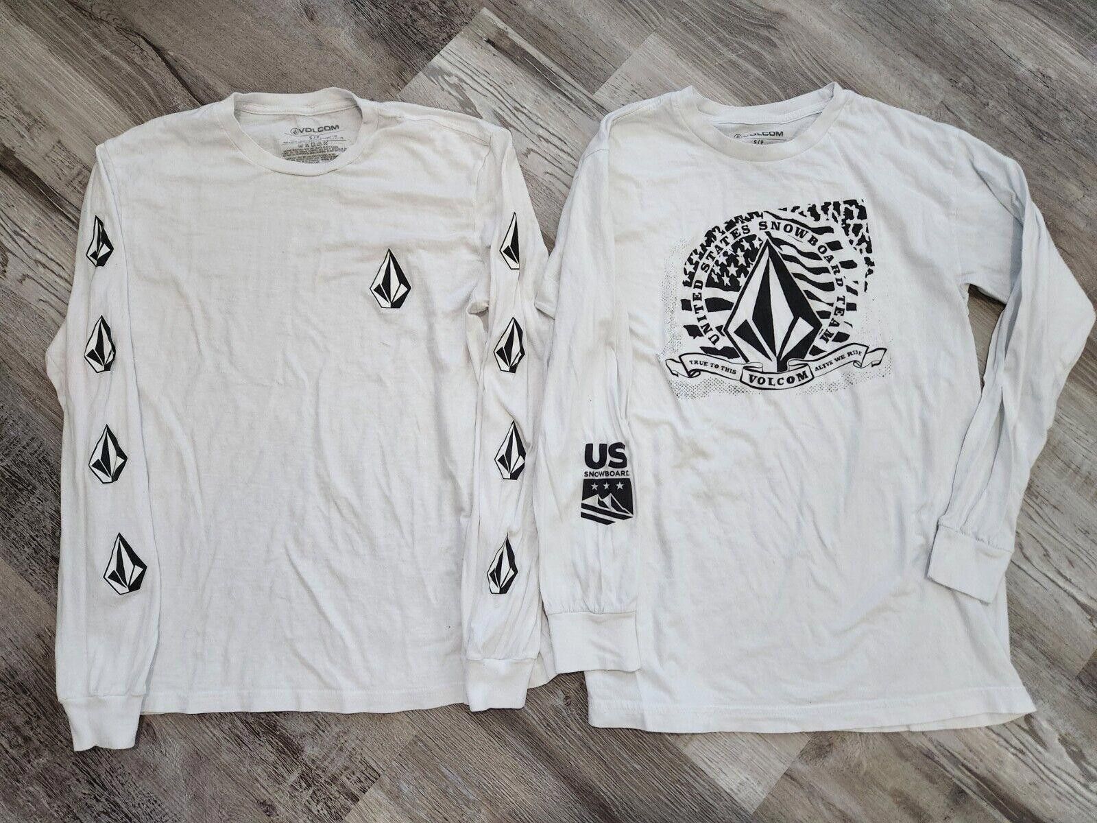 Volcom Mens Volcum Shirt Lot Small White Long Sleeve Deadly Stones Size US S / EU 44-46 / 1 - 1 Thumbnail