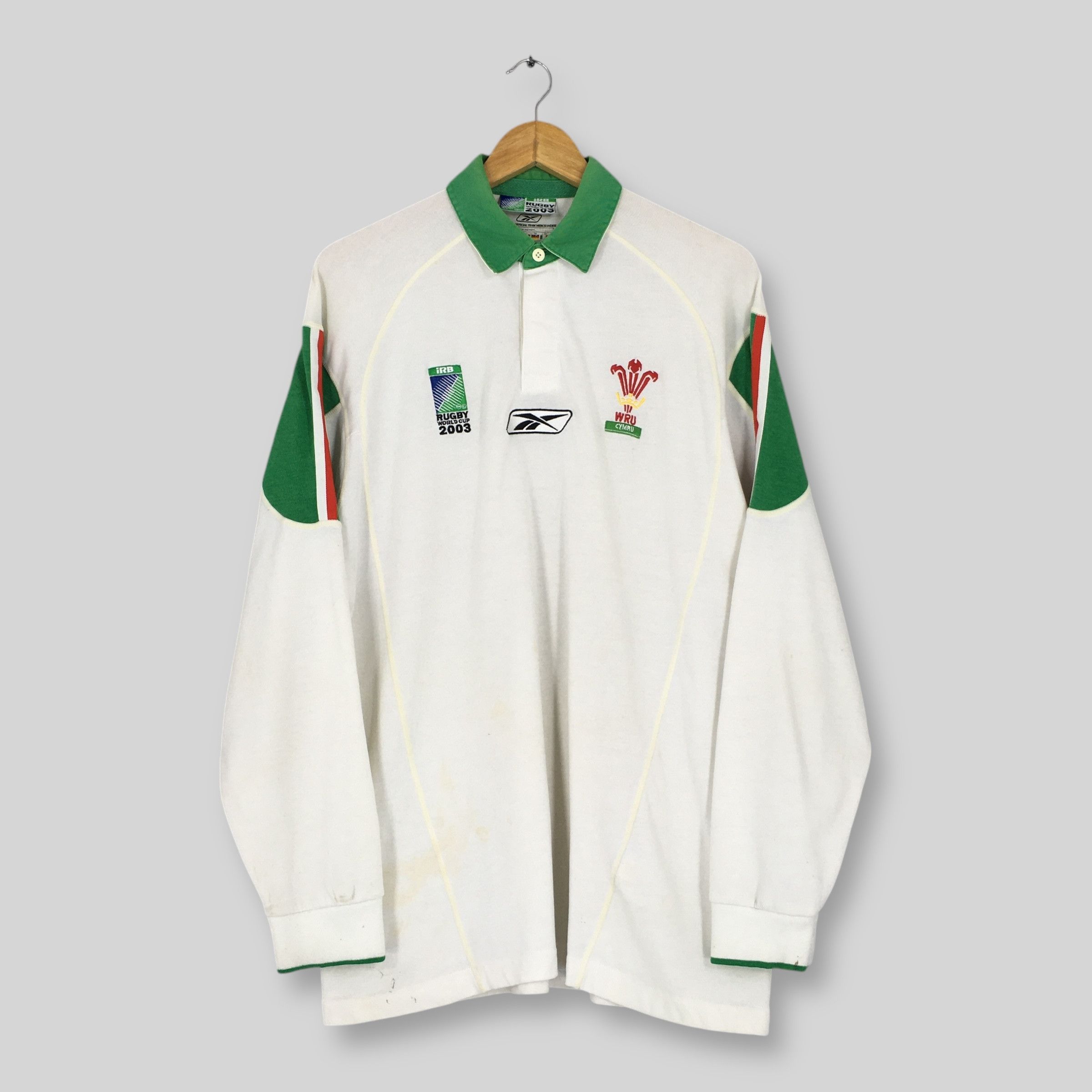 Reebok Vintage Reebok IRB Wales Rugby World Cup Polo Shirt Large Size US L / EU 52-54 / 3 - 1 Thumbnail