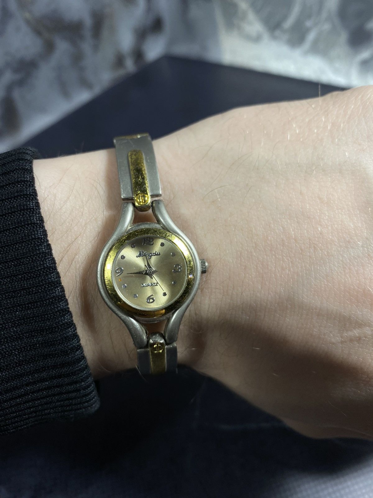 Vintage Two-Tone Petite Watch, Quartz Movement