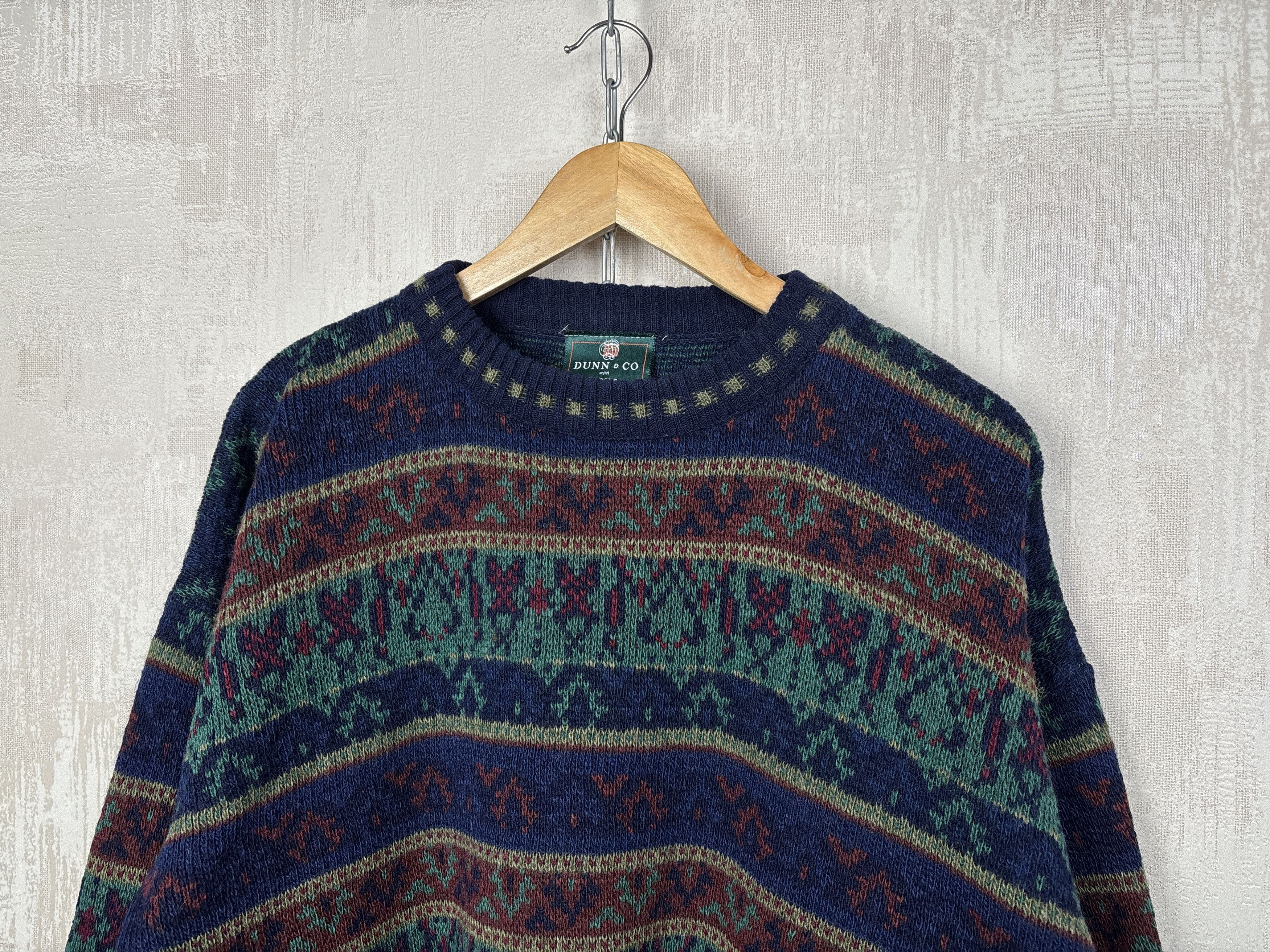 Other Dunn & Co Vintage Knit Sweater Wool Blend Fair Isle Pattern Size US L / EU 52-54 / 3 - 3 Thumbnail