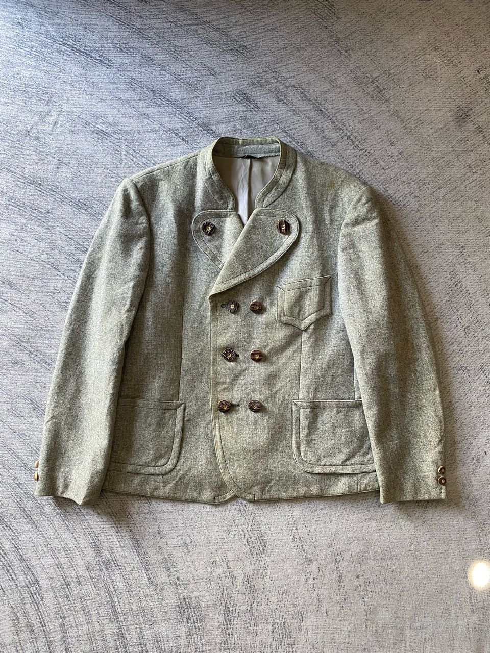 Vintage Loden-Frey Munchen Double Breasted Wool Casual Jacket Size US S / EU 44-46 / 1 - 2 Thumbnail