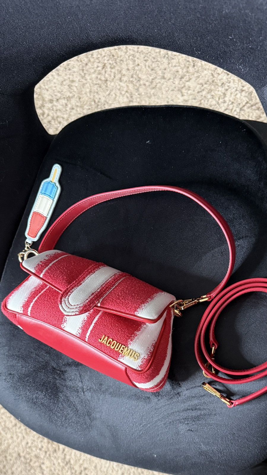Jacquemus Jacquemus crossbody bag from the "Les Rayures" collection Size ONE SIZE - 6 Thumbnail