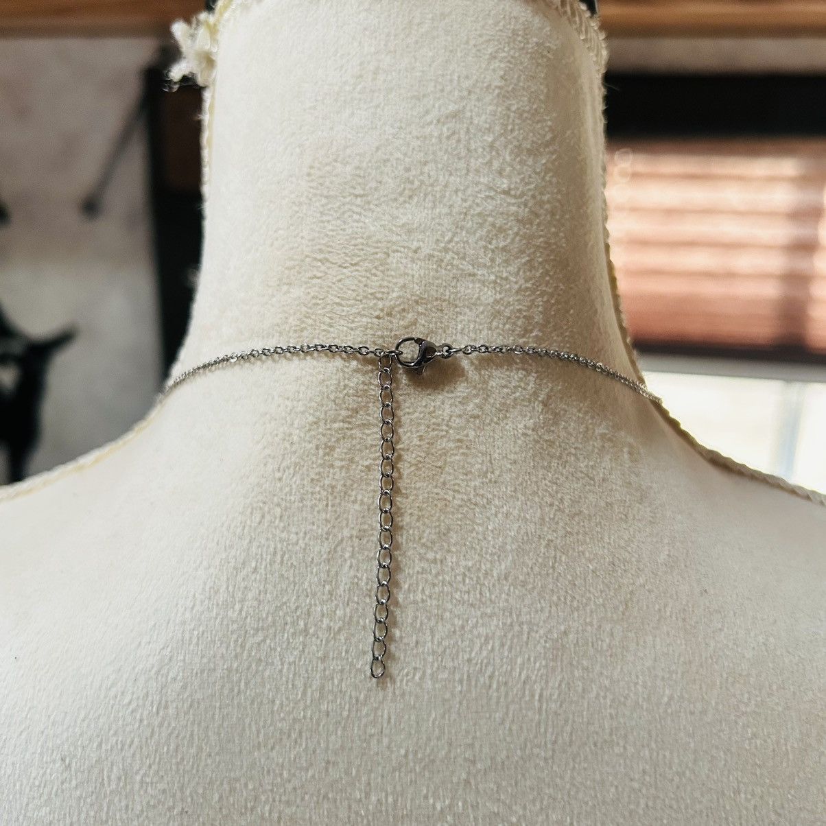Handmade Handcrafted dual sided open heart pendant on chain necklace Size ONE SIZE - 4 Thumbnail