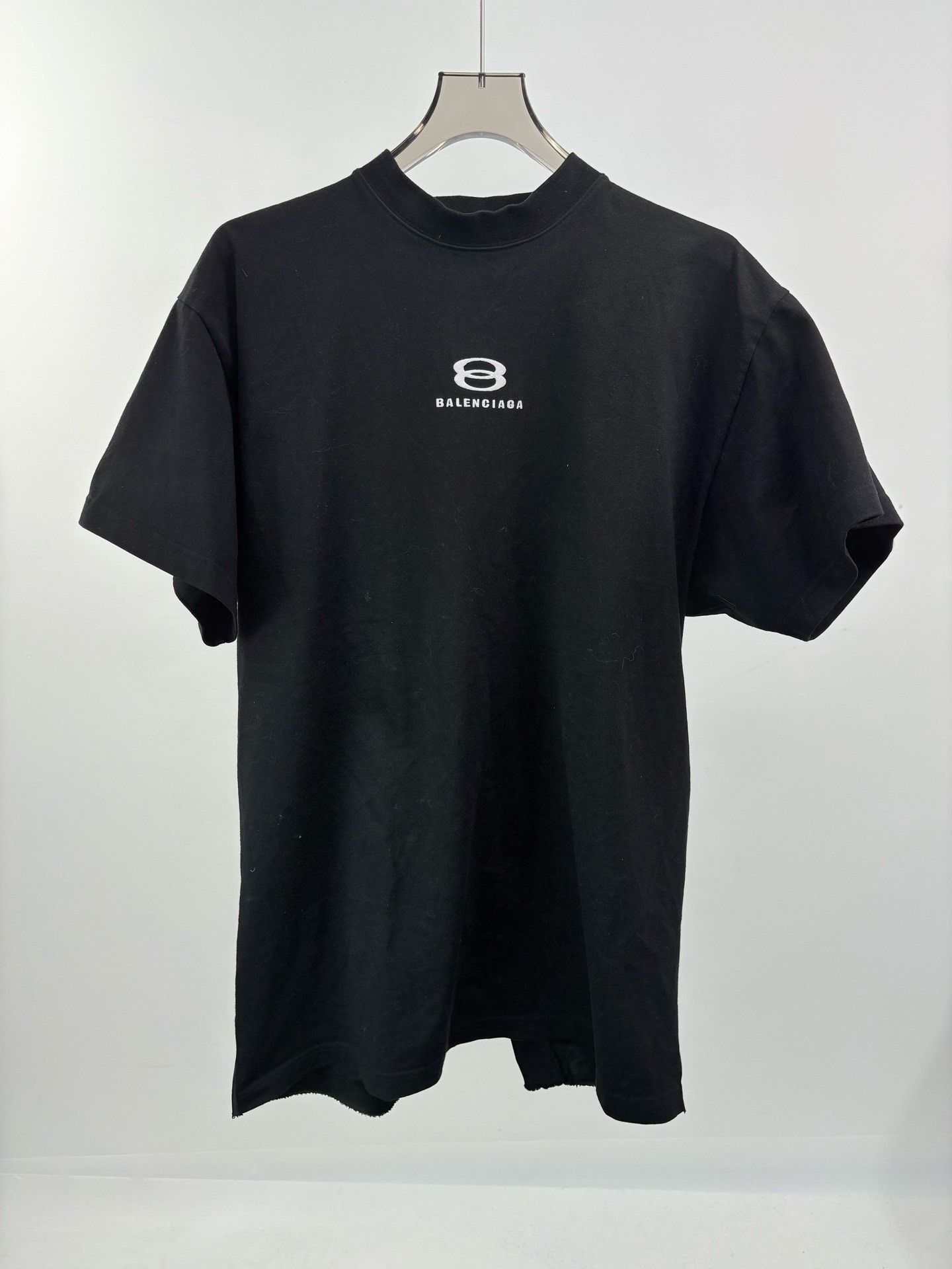 Balenciaga Balenciaga Double Ring Embroidered Short-Sleeve Size US S / EU 44-46 / 1 - 1 Thumbnail