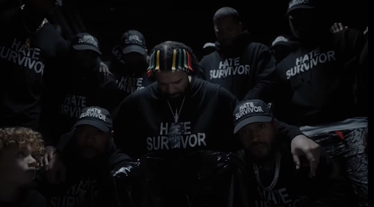 Drake Unreleased “Hate Survivor” Tshirt Size US XL / EU 56 / 4 - 7 Thumbnail