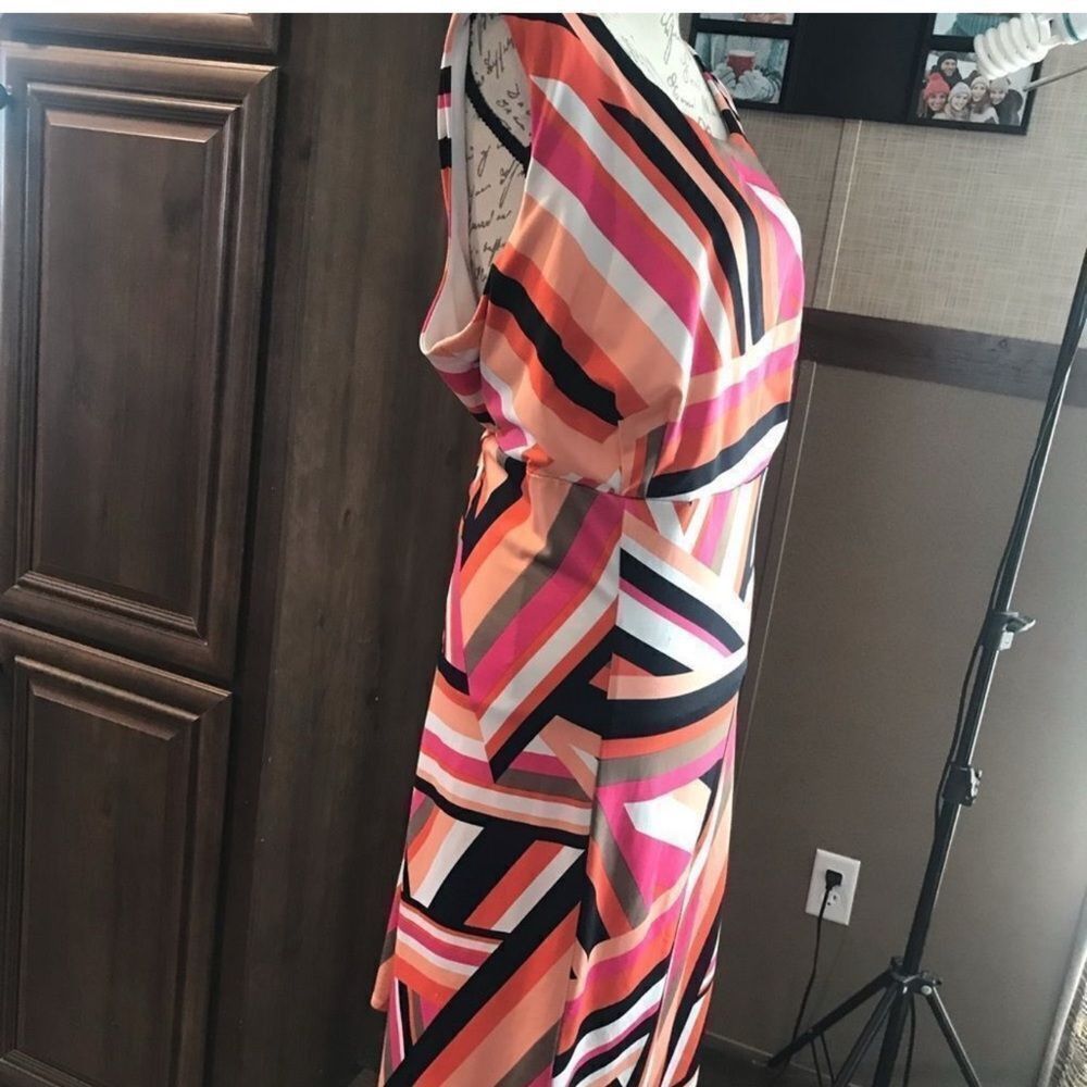 Other Pink and Black Sleeveless Sheath Mini Dress Size XXL / US 16-18 / IT 52-54 - 4 Thumbnail