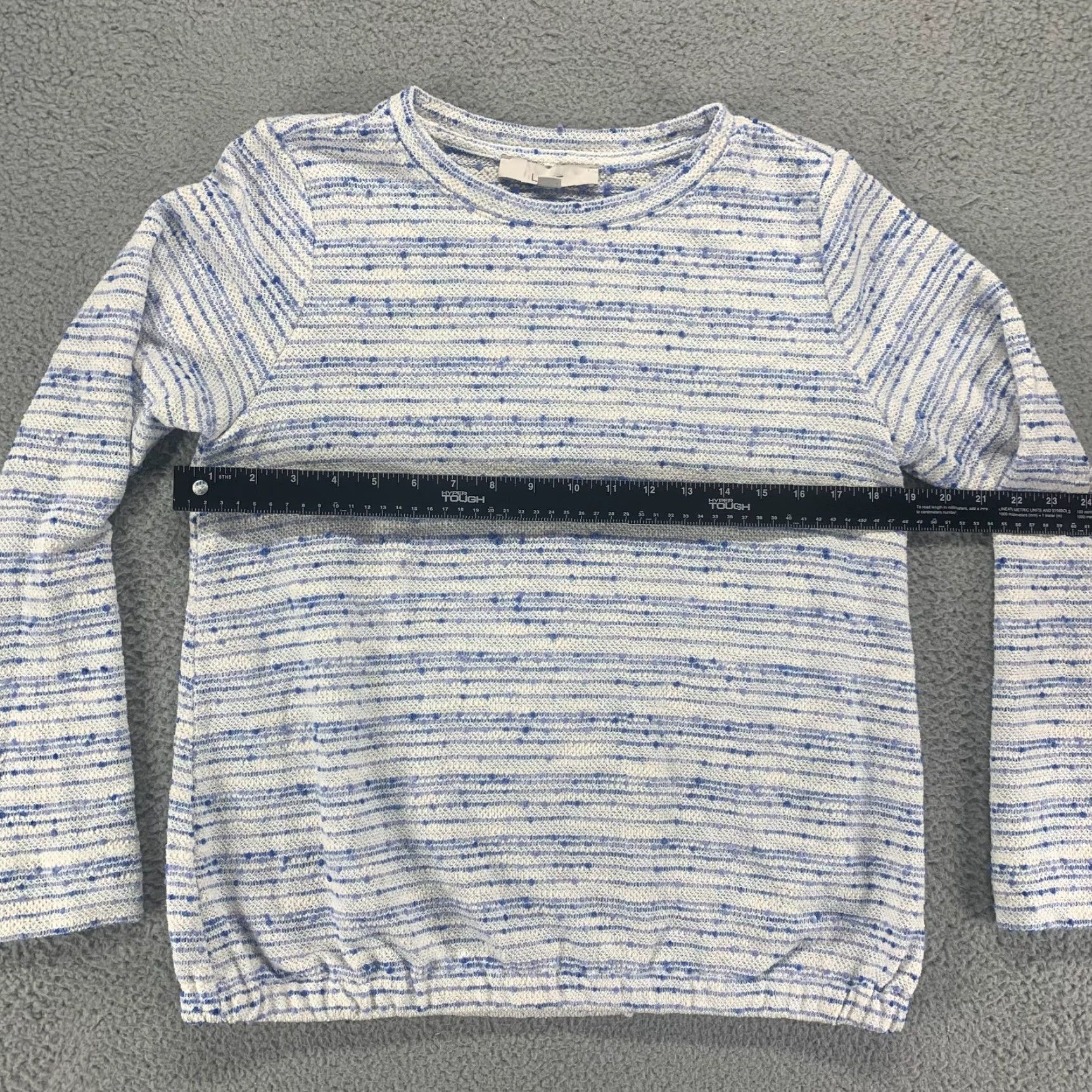 Loft Loft Sweater Small Blue Pullover Striped Casual Long Sleeve Top Womens Size S / US 4 / IT 40 - 7 Thumbnail