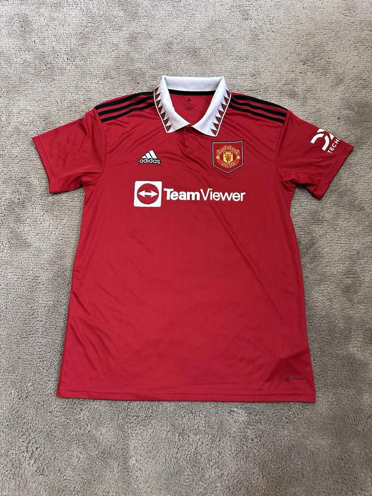 Adidas Manchester United 2022/23 Home Football Shirt Soccer Jersey Size US L / EU 52-54 / 3 - 1 Thumbnail
