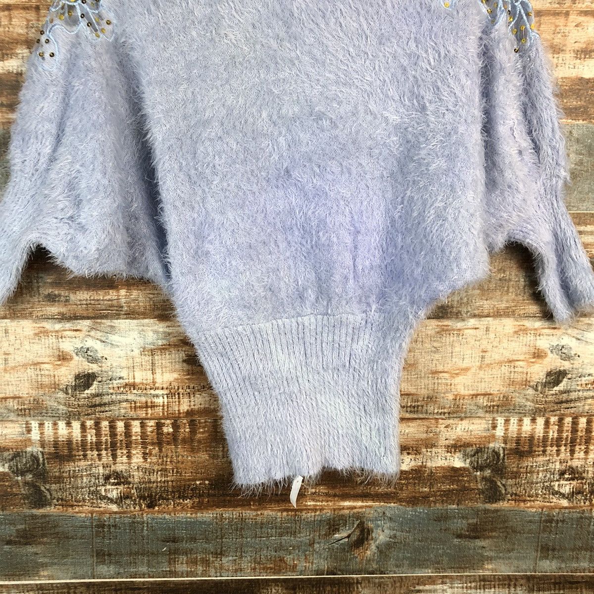 Homespun Knitwear DL Japanese Brand Blue Cloaks Knitwear #C229 Size S / US 4 / IT 40 - 3 Thumbnail