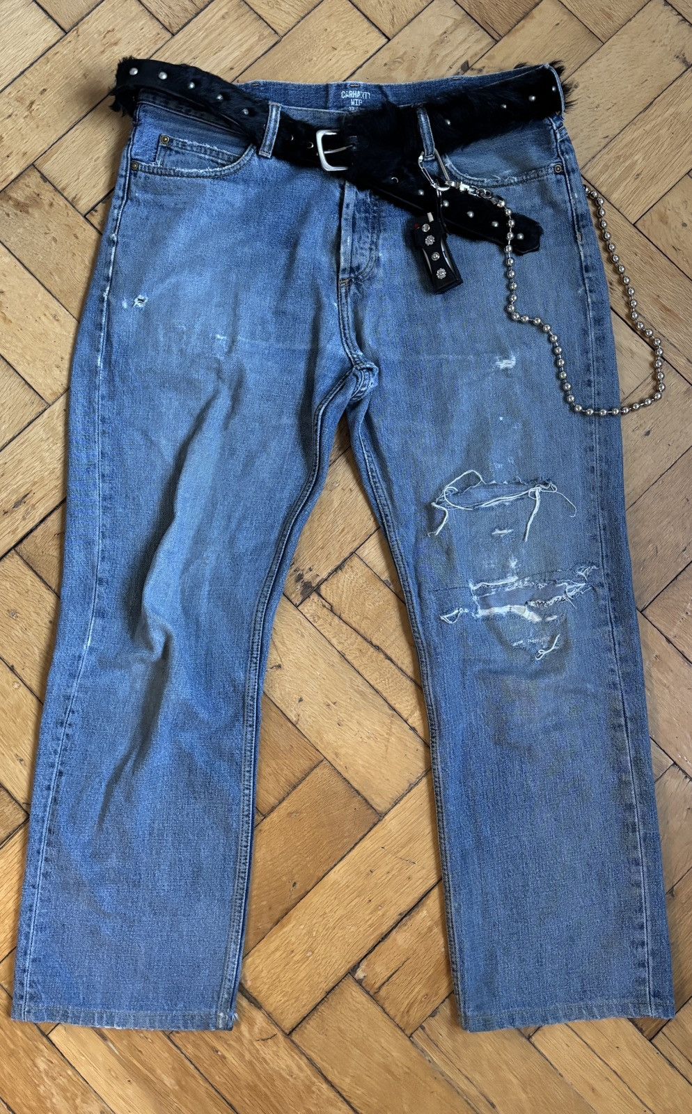 Carhartt Carhartt Distressed Vintage Jeans Size US 33 - 2 Thumbnail