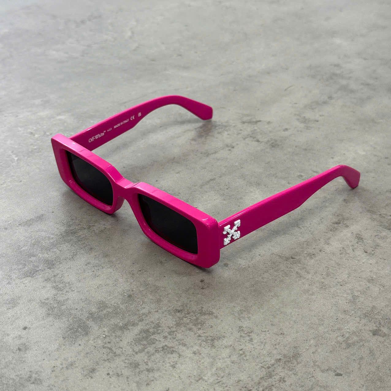 Off-White OFF WHITE Arthur Rectangle-Frame Sunglasses PINK Size ONE SIZE - 1 Thumbnail