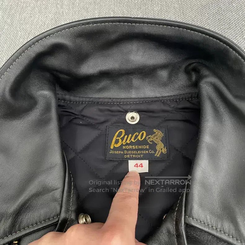 Buco Buco J24 cable-stayed locomotive leather jacket Size US S / EU 44-46 / 1 - 5 Thumbnail