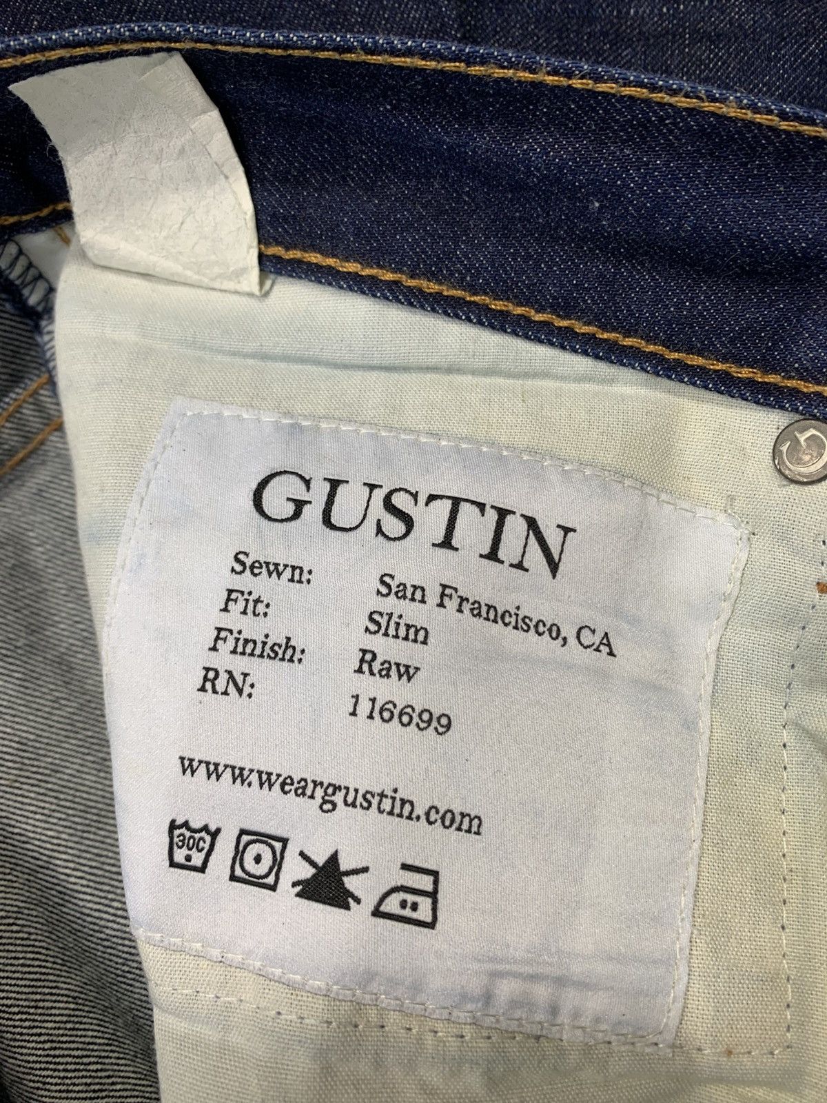 Gustin Gustin San Francisco Slim Buttonfly Selvedge Denim Slim Cut Size US 32 / EU 48 - 9 Thumbnail