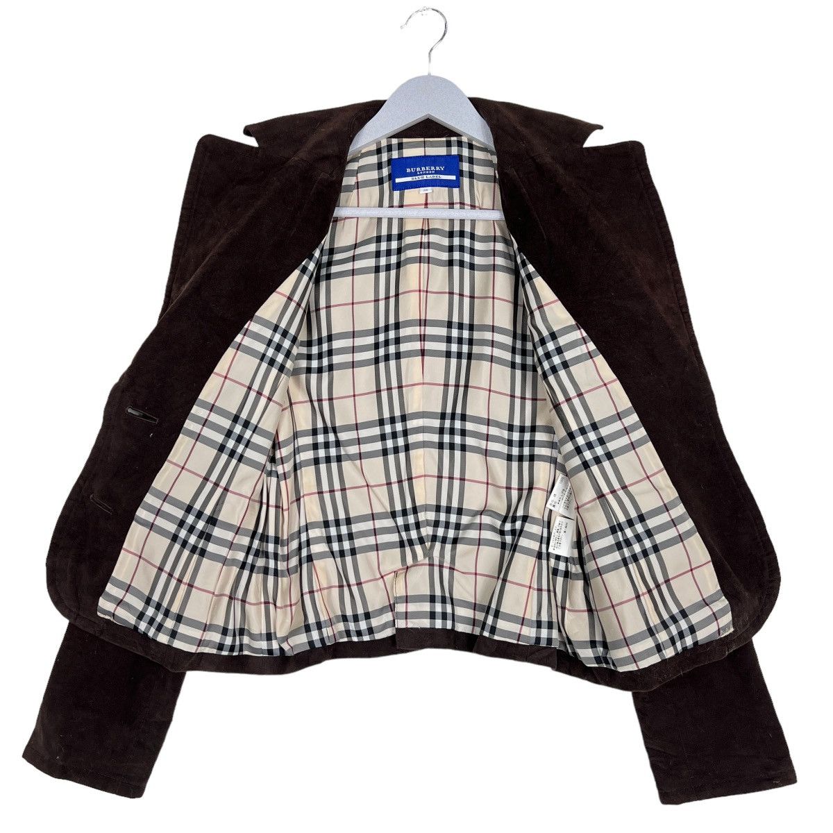 Burberry 🔥 BURBERRY MOLESKIN NOVA CHECK JACKET Size XS / US 0-2 / IT 36-38 - 11 Thumbnail