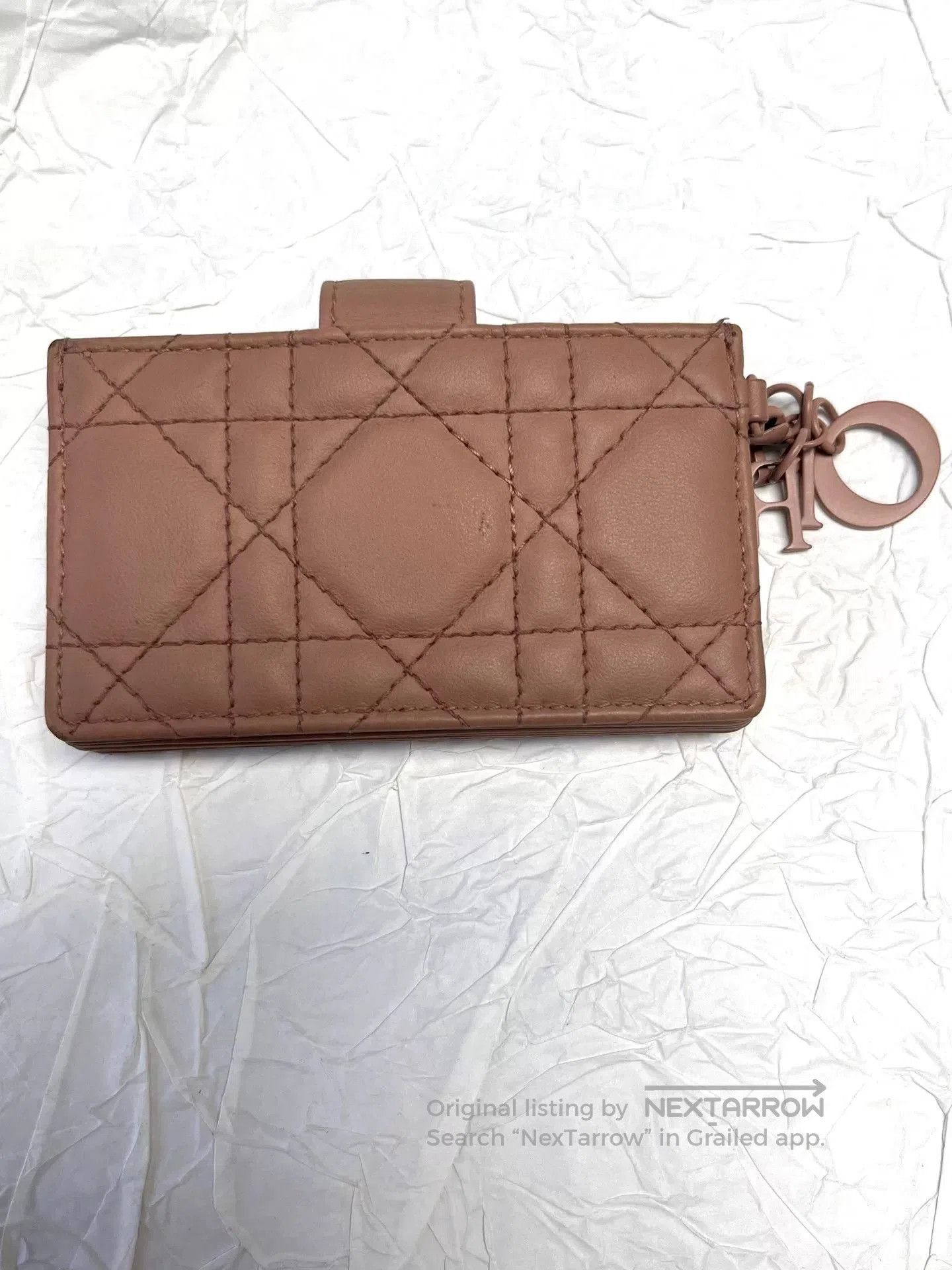 Dior Dior Pink Lambskin Accordion Card Holder. Size ONE SIZE - 2 Thumbnail