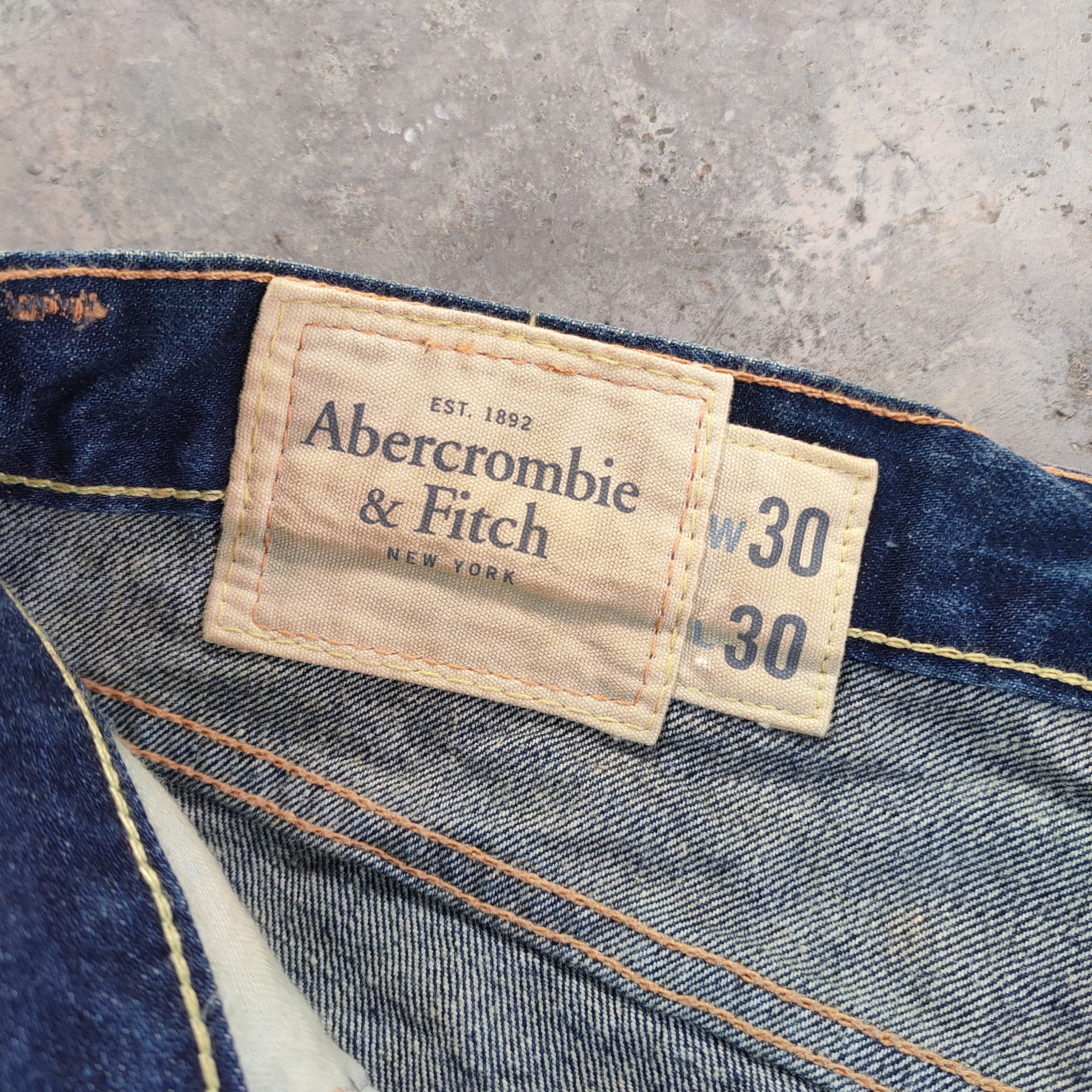 Abercrombie & Fitch BOOTCUT# VINTAGE ABERCROMBIE FLARE RIPPED FADED JEANS PANTS Size US 33 - 11 Thumbnail
