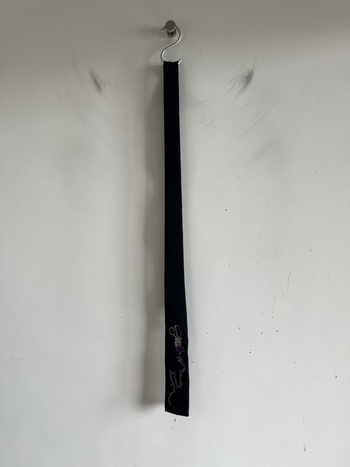 Yohji Yamamoto Yohji Yamamoto HOMME - Wool embroidery TIE Size ONE SIZE - 3 Thumbnail