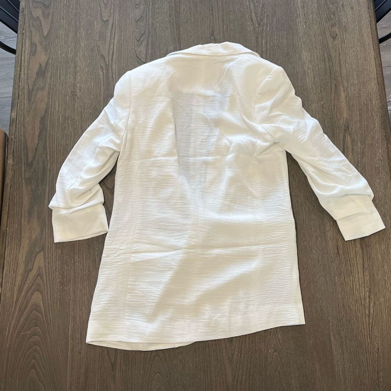 Guess Guess Womens White Long Line Blazer Jacket Size S Size S / US 4 / IT 40 - 6 Thumbnail