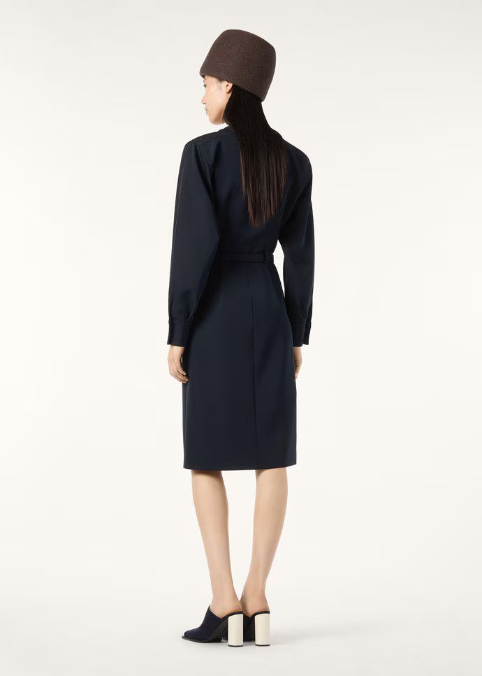 Loro Piana os11x0326 FAQ5820 Bis Gladys Dress in Blue Navy Size S / US 4 / IT 40 - 5 Thumbnail